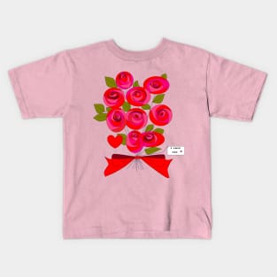 A Bouquet of Roses Kids T-Shirt